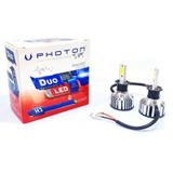 Photon 12v H3 Duo Cob Led Xenon Far Ampul Seti 6000k 6000 Lümen