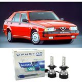 Photon Alfa Romeo 75 Uzun + Kısa Far Ampulü H4 Access Yeni Seri Beyaz 1985-1992 - 00-Beyaz