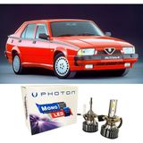 Photon Alfa Romeo 75 Uzun + Kısa Far Ampulü H4 Mono Yeni Seri Beyaz 1985-1992