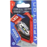 Photon Ampul C10W 12-24V Exclusive Cb 31MM Sofit LED (Tekli Blister) - Pht PH7025 B1 - Altın