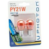 PHOTON Ampul Py21W 12V Amber Şaşi Tirnak 2'Li Blister Minyatür PHT PH5717 B2