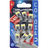 Photon Ampul T10 W5W 12V 10SMD LED (9'lu Blister) - Pht PH7010 B9 - Altın