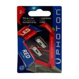 PHOTON Ampul T5 12V W1.2W Kırmızı 3 Smd Led (2'Li Blister) PHT PH7003 R B2