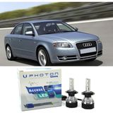Photon Audi A4 B6 LED Xenon Kısa Far Ampulü H7 Access Yeni Seri Beyaz 2000-2006 - 00-Beyaz