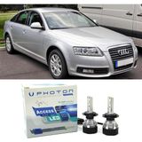 Photon Audi A6 C6 LED Xenon Kısa Far Ampulü H7 Access Yeni Seri Beyaz 2004-2011 - 00-Beyaz