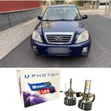 Photon Chery Tiggo LED Xenon Uzun + Kısa Far Ampulü H4 Mono Yeni Seri Beyaz