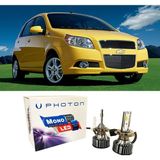 Photon Chevrolet Aveo Uzun + Kısa Far Ampulü H4 Mono Yeni Seri Beyaz 2003-2011