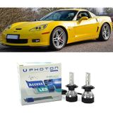 Photon Chevrolet Corvette C6 Uzun Far Ampulü H11 Access Yeni Seri Beyaz 2008-2014 - 00-Beyaz