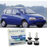 Photon Chevrolet Kalos LED Xenon Uzun + Kısa Far Ampulü H4 Access Yeni Seri Beyaz - 00-Beyaz
