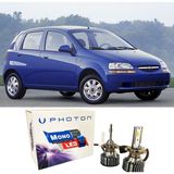 Photon Chevrolet Kalos LED Xenon Uzun + Kısa Far Ampulü H4 Mono Yeni Seri Beyaz