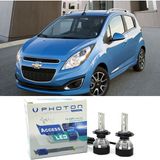 Photon Chevrolet Spark Uzun + Kısa Far Ampulü H4 Access Yeni Seri Beyaz 2009-2015 - 00-Beyaz