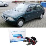 Photon Citroen Ax LED Xenon Uzun + Kısa Far Ampulü H4 Ultimate Yeni Seri Beyaz