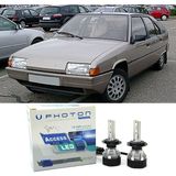 Photon Citroen Bx LED Xenon Uzun + Kısa Far Ampulü H4 Access Yeni Seri Beyaz - 00-Beyaz