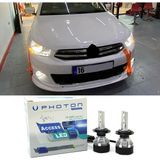 Photon Citroen C Elysee LED Xenon Kısa Far Ampulü H7 Access Yeni Seri Beyaz 2012-2023 - 00-Beyaz
