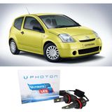 Photon Citroen C2 LED Xenon Uzun + Kısa Far Ampulü H4 Ultimate Yeni Seri Beyaz