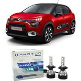 Photon Citroen C3 Kısa Far Ampulü H7 Access Yeni Seri Beyaz 2016-2020 - 00-Beyaz