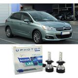 Photon Citroen C4 LED Xenon Kısa Far Ampulü H7 Access Yeni Seri Beyaz 2004-2012 - 00-Beyaz