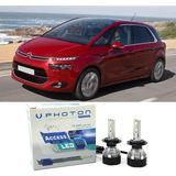 Photon Citroen C4 Picasso LED Xenon Kısa Far Ampulü H7 Access Yeni Seri Beyaz 2006 - 2019 - 00-Beyaz