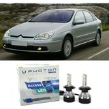 Photon Citroen C5 Uzun + Kısa Far Ampulü H4 Access Yeni Seri Beyaz 2000-2008 - 00-Beyaz