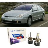 Photon Citroen C5 Uzun + Kısa Far Ampulü H4 Mono Yeni Seri Beyaz 2000-2008