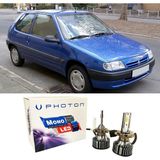 Photon Citroen Saxo Uzun + Kısa Far Ampulü H4 Mono Yeni Seri Beyaz 1996-2003