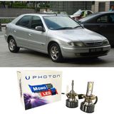 Photon Citroen Xsara LED Xenon Uzun + Kısa Far Ampulü H4 Mono Yeni Seri Beyaz