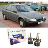 Photon Citroen Zx LED Xenon Uzun + Kısa Far Ampulü H4 Mono Yeni Seri Beyaz
