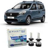 Photon Dacia Dokker Uzun LED Xenon Kısa Far Ampulü H4 Access Yeni Seri Beyaz - 00-Beyaz