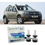 Photon Dacia Duster 1 LED Xenon Kısa Far Ampulü H7 Access Yeni Seri Beyaz 2010-2018 - 00-Beyaz