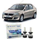 Photon Dacia Logan Uzun + Kısa Far Ampulü H4 Access Yeni Seri Beyaz 2004-2012 - 00-Beyaz