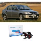Photon Dacia Logan Uzun + Kısa LED Xenon Kısa Far Ampulü H4 Ultimate Yeni Seri Beyaz