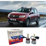 Photon Dacia Sandero Stepway Kısa LED Xenon Far Ampulü H7 Duo Yeni Seri Beyaz 2016-2020