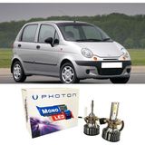 Photon Daewo Matiz LED Xenon Uzun + Kısa Far Ampulü H4 Mono Yeni Seri Beyaz
