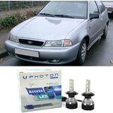 Photon Daewo Nexia LED Xenon Uzun + Kısa Far Ampulü H4 Access Yeni Seri Beyaz - 00-Beyaz