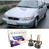 Photon Daewo Nexia LED Xenon Uzun + Kısa Far Ampulü H4 Mono Yeni Seri Beyaz