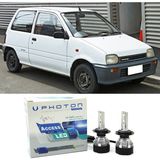 Photon Daihatsu Cuore LED Xenon Uzun + Kısa Far Ampulü H4 Access Yeni Seri Beyaz - 00-Beyaz