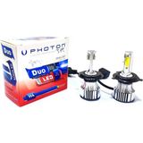 Photon Duo H4 12-24V LED Xenon Beyaz Far Ampulü Uzun Kısa Zenon