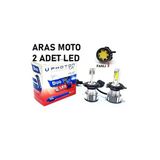 Photon Fanlı Xenon Led Beyaz Ampül H4 12-24 V Duo Soğutucu Fanlı Model 2 Adet Arasmoto