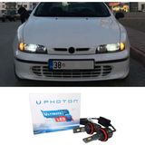 Photon Fiat Brava LED Xenon Kısa Far Ampulü H1 Ultimate 9500 Lumens Yeni Seri Beyaz