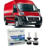 Photon Fiat Ducato LED Xenon Kısa Far Ampulü H7 Access Yeni Seri Beyaz 2006-2013 - 00-Beyaz