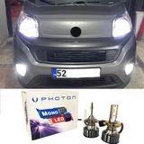 Photon Fiat Fiorino LED Xenon Uzun + Kısa Far Ampulü H4 Mono Yeni Seri Beyaz