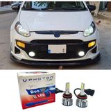 Photon Fiat Punto Grande LED Xenon Uzun + Kısa Far Ampulü H4 Duo Yeni Seri Beyaz