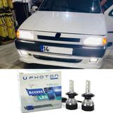 Photon Fiat Uno LED Xenon Uzun + Kısa Far Ampulü H4 Access Yeni Seri Beyaz - 00-Beyaz