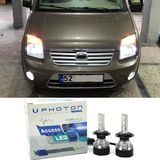 Photon Ford Connect LED Xenon Uzun + Kısa Far Ampulü H4 Access Yeni Seri Beyaz 2002-2013 - 00-Beyaz