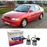 Photon Ford Escort LED Xenon Sis Farı Ampulü H3 Duo Yeni Seri Beyaz 1990-2000