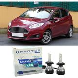 Photon Ford Fiesta Mk6 LED Xenon Uzun Far Ampulü H1 Access Yeni Seri Beyaz 2008-2017 - 00-Beyaz