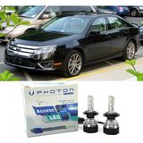 Photon Ford Fusion Uzun + Kısa Far Ampulü H4 Access Yeni Seri Beyaz 2004-2013 - 00-Beyaz