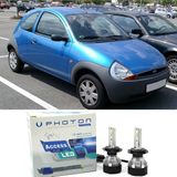 Photon Ford Ka LED Xenon Uzun + Kısa Far Ampulü H4 Access Yeni Seri Beyaz 1997+ - 00-Beyaz