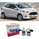 Photon Ford Ka Uzun + Kısa Far Ampulü H4 Duo Yeni Seri Beyaz 2009-2016