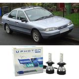 Photon Ford Mondeo Mk1 LED Xenon Uzun Far Ampulü H1 Access Yeni Seri Beyaz 1993-1996 - 00-Beyaz